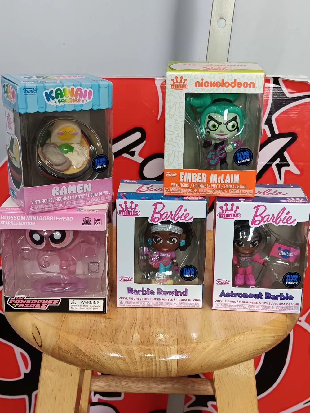 Funko Minis Barbie - Barbie Rewind Nwt 5 Piece Bundle.